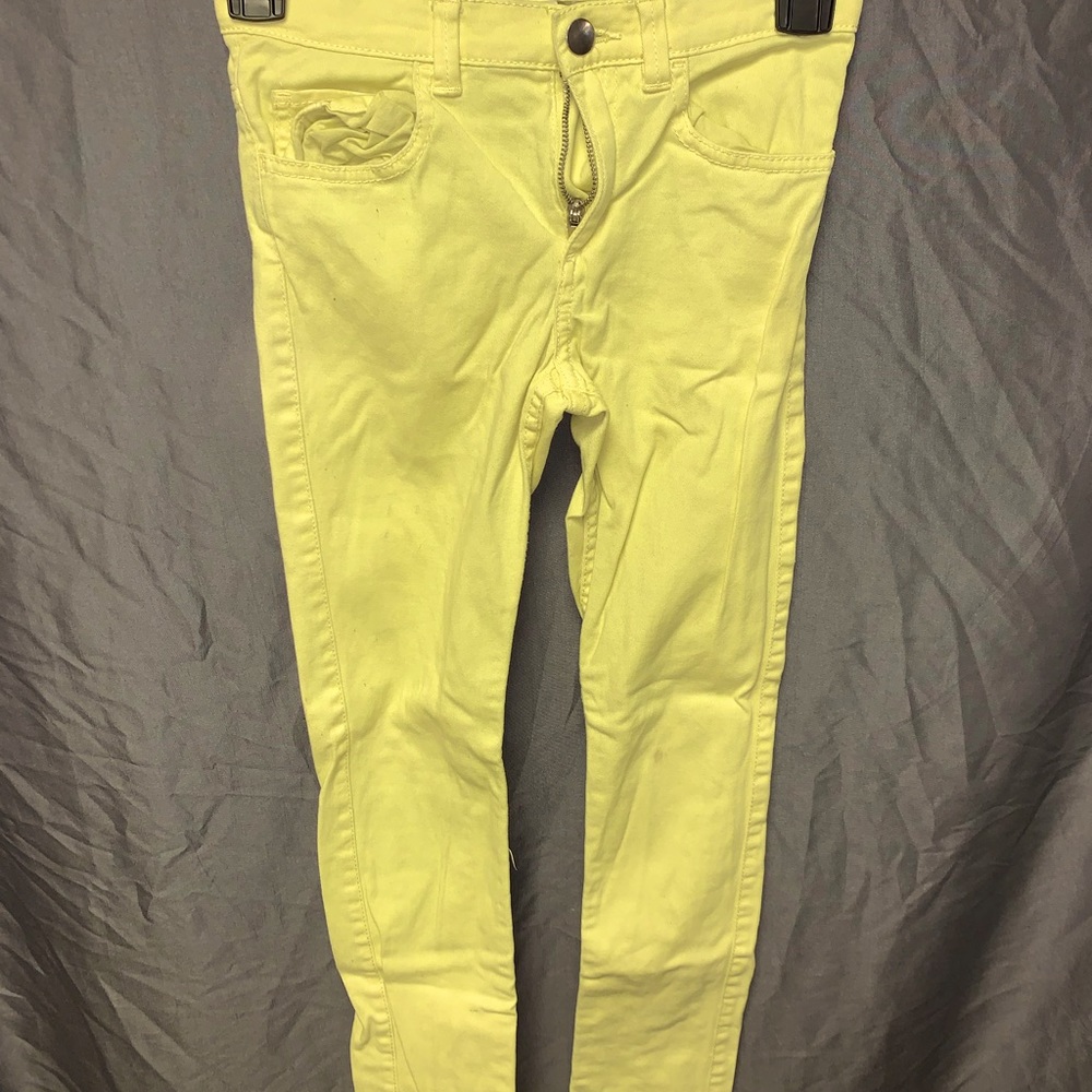 Yellow Skinny Jenas Unknown Brand Size 8